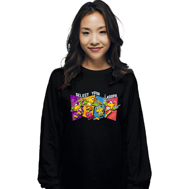 Daily_Deal_Shirts Long Sleeve Shirts, Unisex / Small / Black Koopas Ninjas