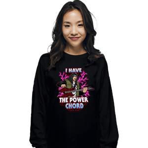 Secret_Shirts Long Sleeve Shirts, Unisex / Small / Black Power Chord