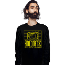 Load image into Gallery viewer, Secret_Shirts Long Sleeve Shirts, Unisex / Small / Black What Happens On The Holodeck
