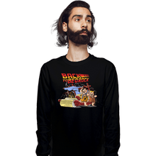 Load image into Gallery viewer, Daily_Deal_Shirts Long Sleeve Shirts, Unisex / Small / Black Back to Bedrock
