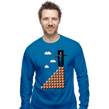 Load image into Gallery viewer, Shirts Long Sleeve Shirts, Unisex / Small / Sapphire True Mario Show
