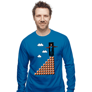 Shirts Long Sleeve Shirts, Unisex / Small / Sapphire True Mario Show