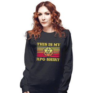 Shirts Long Sleeve Shirts, Unisex / Small / Dark Heather My RPG Shirt