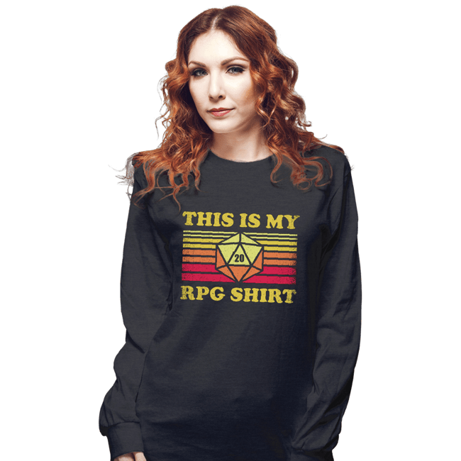 Shirts Long Sleeve Shirts, Unisex / Small / Dark Heather My RPG Shirt