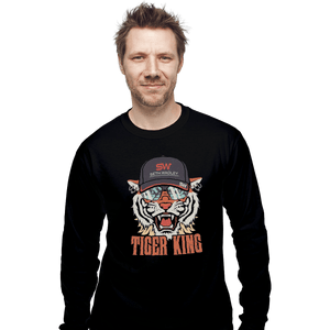 Shirts Long Sleeve Shirts, Unisex / Small / Black Tiger King