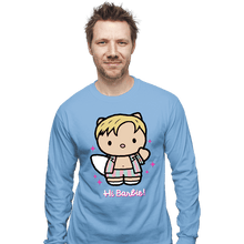 Load image into Gallery viewer, Daily_Deal_Shirts Long Sleeve Shirts, Unisex / Small / Powder Blue Waving Doll
