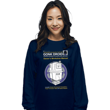Load image into Gallery viewer, Daily_Deal_Shirts Long Sleeve Shirts, Unisex / Small / Navy Gonk Manual
