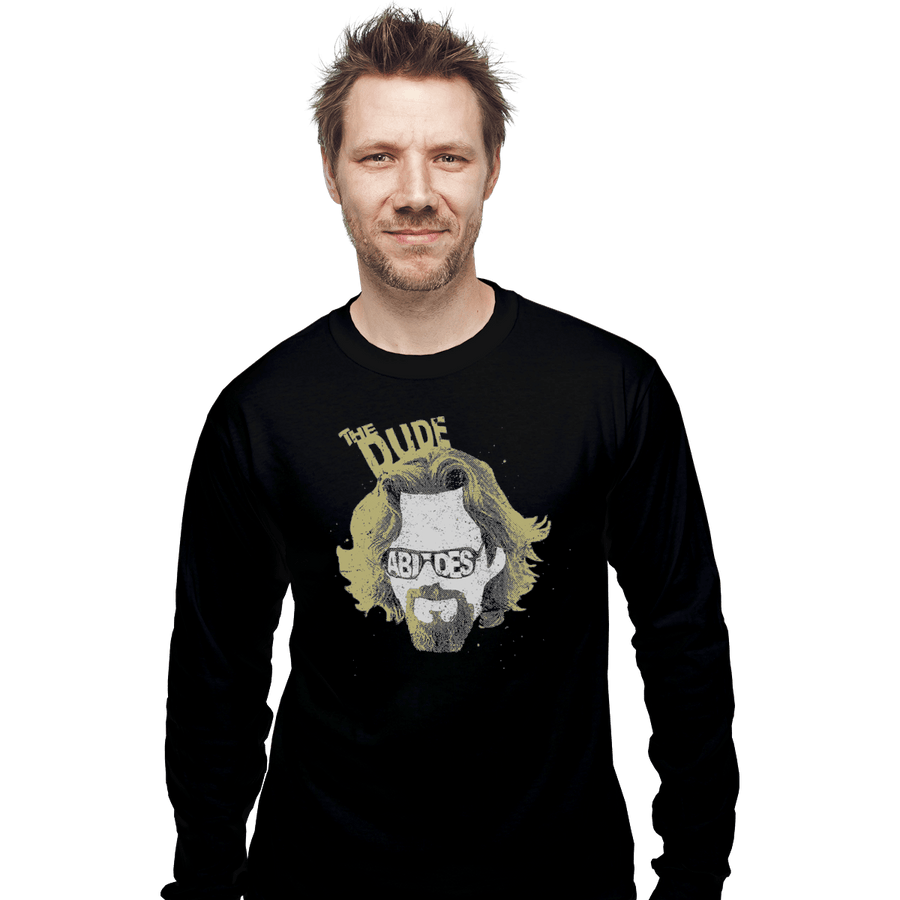 Shirts Long Sleeve Shirts, Unisex / Small / Black The Dude Abides