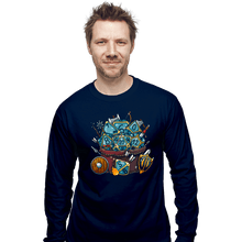 Load image into Gallery viewer, Shirts Long Sleeve Shirts, Unisex / Small / Navy Set Dice Roll
