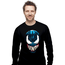 Load image into Gallery viewer, Shirts Long Sleeve Shirts, Unisex / Small / Black Venomous Typography
