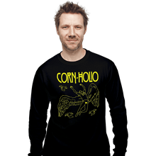 Load image into Gallery viewer, Shirts Long Sleeve Shirts, Unisex / Small / Black Corn Holio

