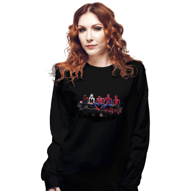 Secret_Shirts Long Sleeve Shirts, Unisex / Small / Black Spider Lunch