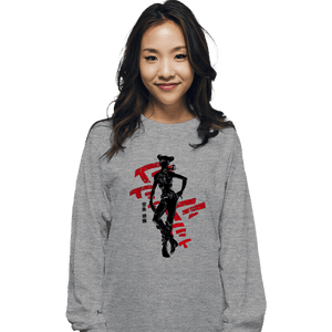 Shirts Long Sleeve Shirts, Unisex / Small / Sports Grey Crimson Jolyne Cujoh