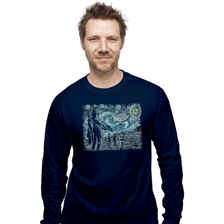 Secret_Shirts Long Sleeve Shirts, Unisex / Small / Navy Starry Wars