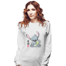 Load image into Gallery viewer, Shirts Long Sleeve Shirts, Unisex / Small / White Stitch Watercolor
