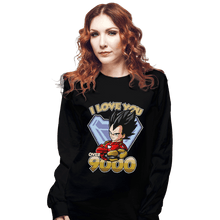 Load image into Gallery viewer, Shirts Long Sleeve Shirts, Unisex / Small / Black I Love You Over 9000
