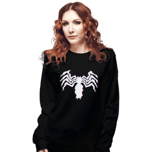 Shirts Long Sleeve Shirts, Unisex / Small / Black Glitch Symbiote