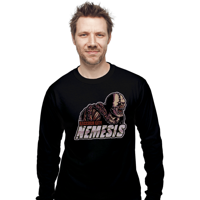 Daily_Deal_Shirts Long Sleeve Shirts, Unisex / Small / Black Raccoon City Nemesis