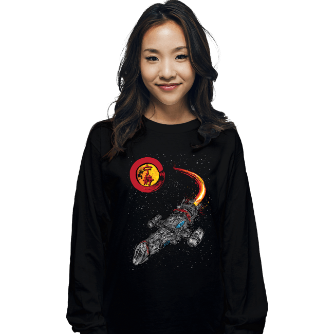 Shirts Long Sleeve Shirts, Unisex / Small / Black Leaf On The Wind