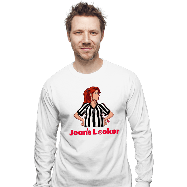 Daily_Deal_Shirts Long Sleeve Shirts, Unisex / Small / White Jean's Locker