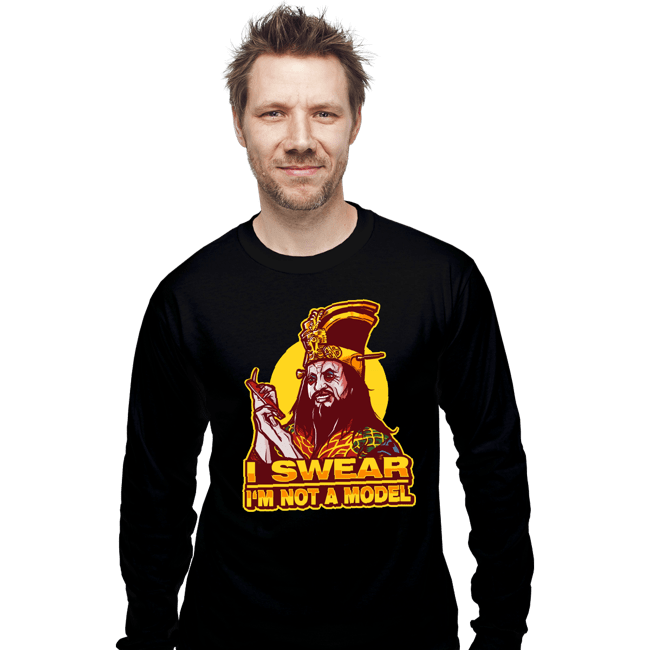 Shirts Long Sleeve Shirts, Unisex / Small / Black Not A Model