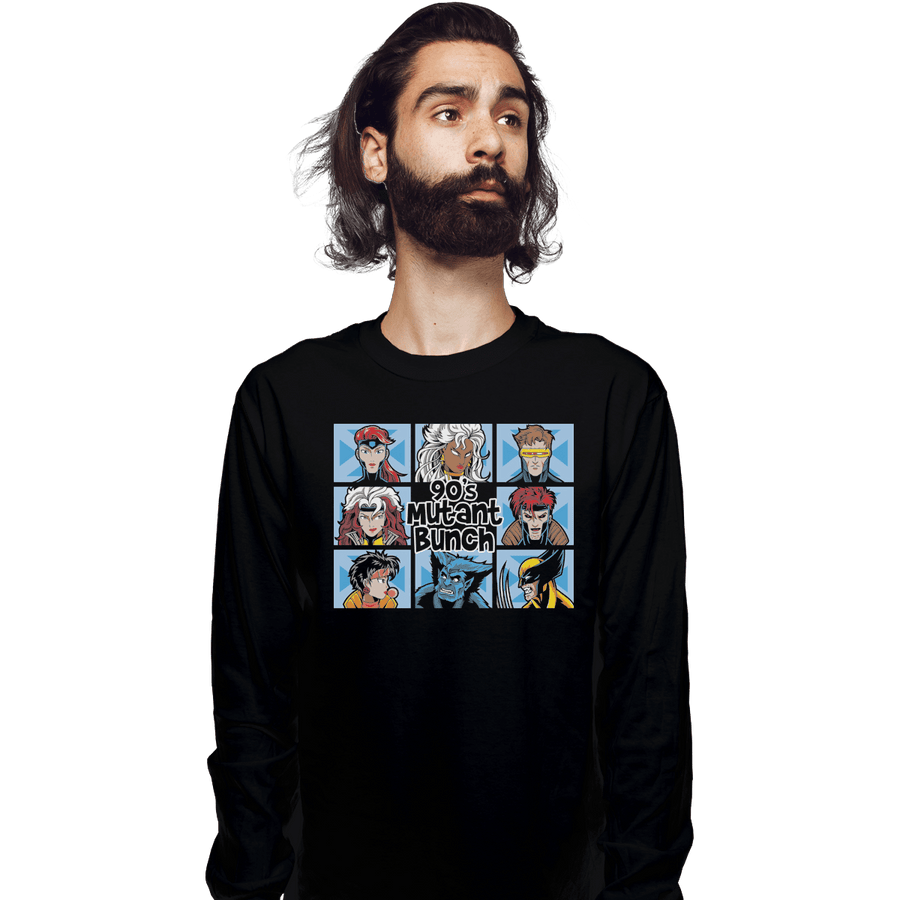 Shirts Long Sleeve Shirts, Unisex / Small / Black 90s Mutant Bunch