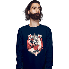 Load image into Gallery viewer, Daily_Deal_Shirts Long Sleeve Shirts, Unisex / Small / Navy Fortune Teller
