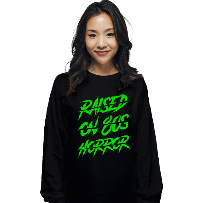 Shirts Long Sleeve Shirts, Unisex / Small / Black Green Horror