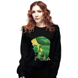 Shirts Long Sleeve Shirts, Unisex / Small / Black Hyrule Hero