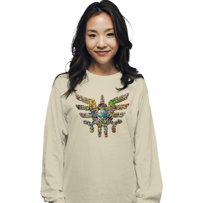 Secret_Shirts Long Sleeve Shirts, Unisex / Small / Natural Monsters Draw Near