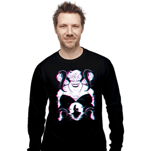 Daily_Deal_Shirts Long Sleeve Shirts, Unisex / Small / Black Glitched Ursula