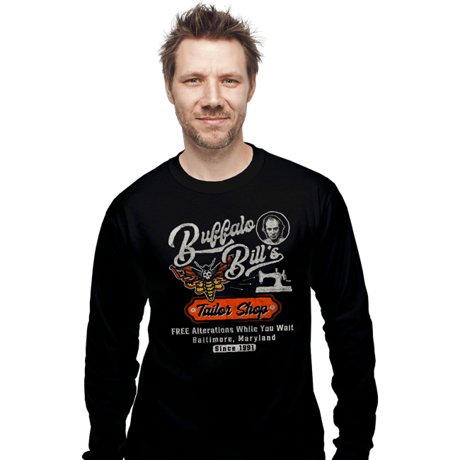 Daily_Deal_Shirts Long Sleeve Shirts, Unisex / Small / Black Bill's Tailor Shop