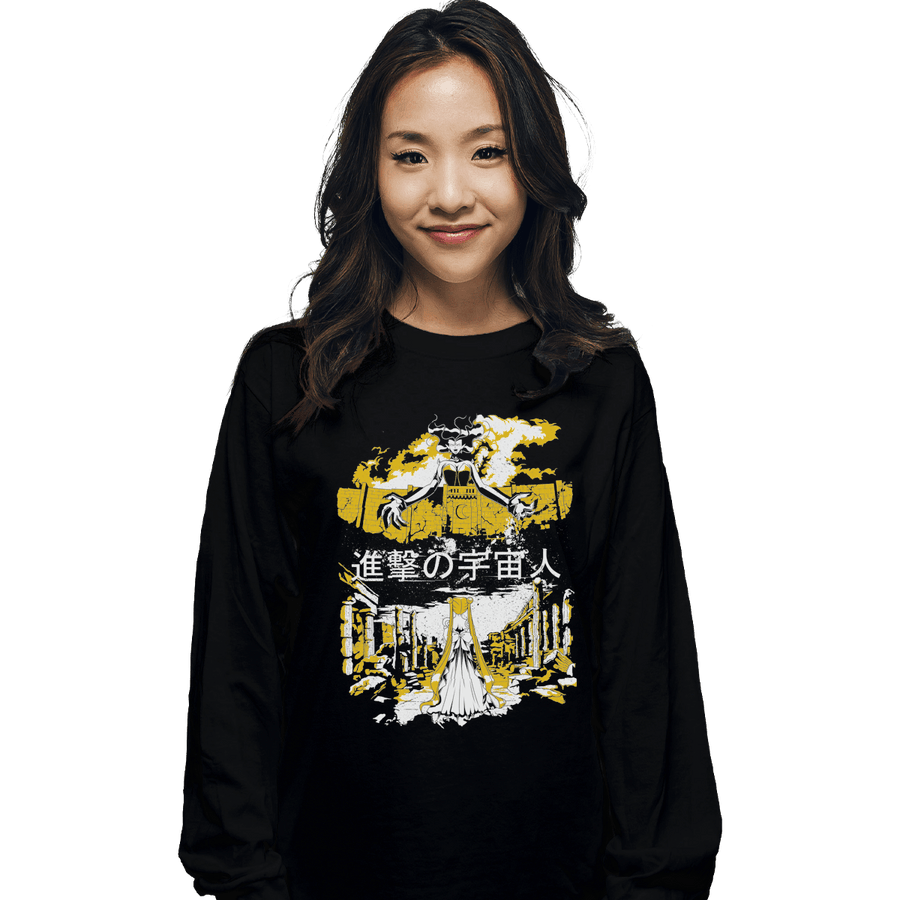 Shirts Long Sleeve Shirts, Unisex / Small / Black Attack on Moon