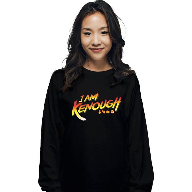Daily_Deal_Shirts Long Sleeve Shirts, Unisex / Small / Black Kenough!