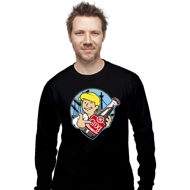 Shirts Long Sleeve Shirts, Unisex / Small / Black Grog Cola