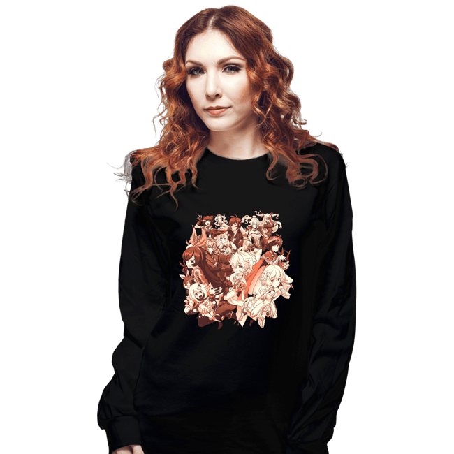 Secret_Shirts Long Sleeve Shirts, Unisex / Small / Black Genshin