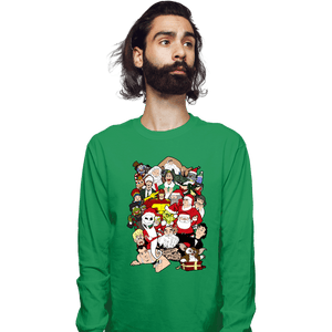 Secret_Shirts Long Sleeve Shirts, Unisex / Small / Irish Green Christmas Chaos