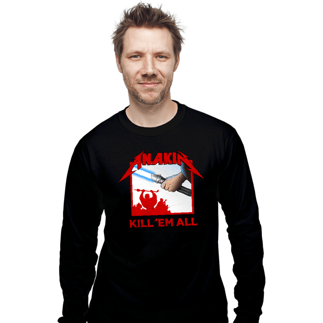 Secret_Shirts Long Sleeve Shirts, Unisex / Small / Black Anakin Metal