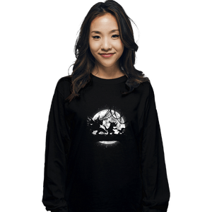 Daily_Deal_Shirts Long Sleeve Shirts, Unisex / Small / Black Moonlight Digivolution