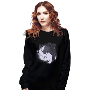 Shirts Long Sleeve Shirts, Unisex / Small / Black Dragon Tao