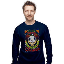 Load image into Gallery viewer, Daily_Deal_Shirts Long Sleeve Shirts, Unisex / Small / Navy Going Merry Christmas
