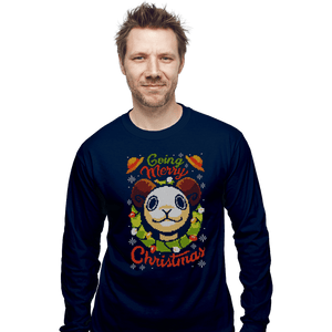 Daily_Deal_Shirts Long Sleeve Shirts, Unisex / Small / Navy Going Merry Christmas
