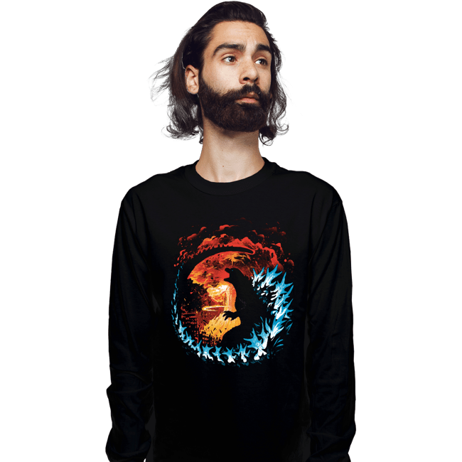 Daily_Deal_Shirts Long Sleeve Shirts, Unisex / Small / Black Atomic Destruction