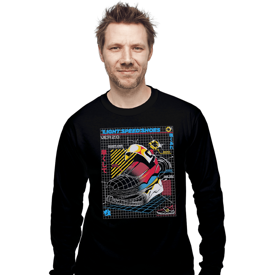 Shirts Long Sleeve Shirts, Unisex / Small / Black Light Speed Shoes