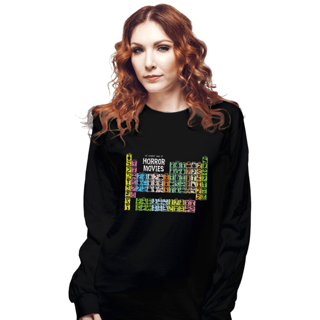 Secret_Shirts Long Sleeve Shirts, Unisex / Small / Black Periodic Table Of Horror