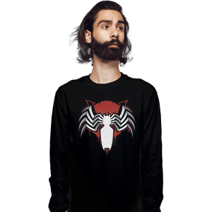 Shirts Long Sleeve Shirts, Unisex / Small / Black V of Symbiote