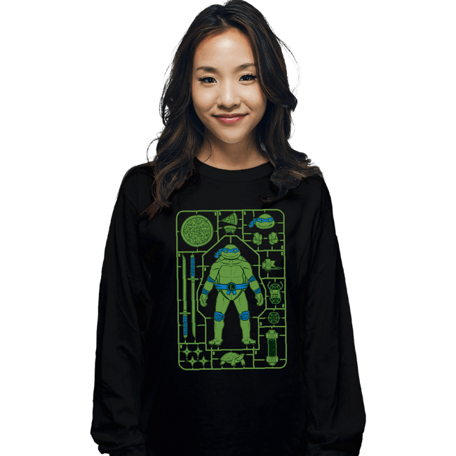 Daily_Deal_Shirts Long Sleeve Shirts, Unisex / Small / Black Leonardo Model Sprue