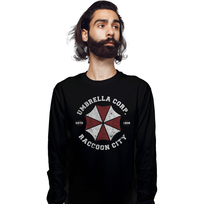 Daily_Deal_Shirts Long Sleeve Shirts, Unisex / Small / Black Welcome To Raccoon City