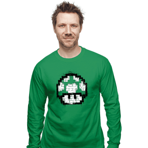 Shirts Long Sleeve Shirts, Unisex / Small / Irish Green 1-Up Spray