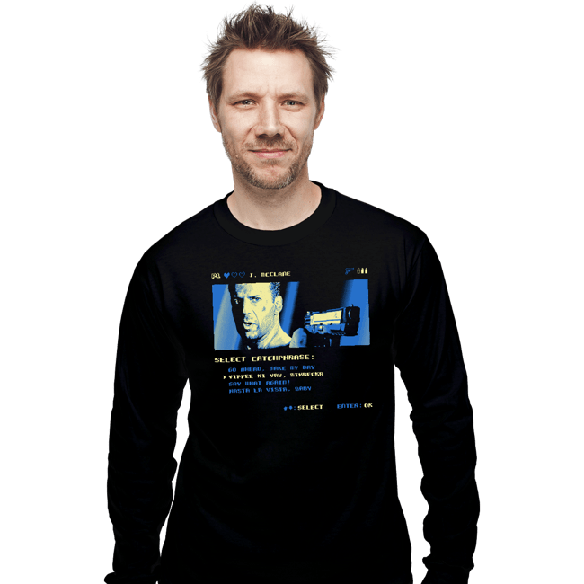 Shirts Long Sleeve Shirts, Unisex / Small / Black Yippie Ki Yay Select